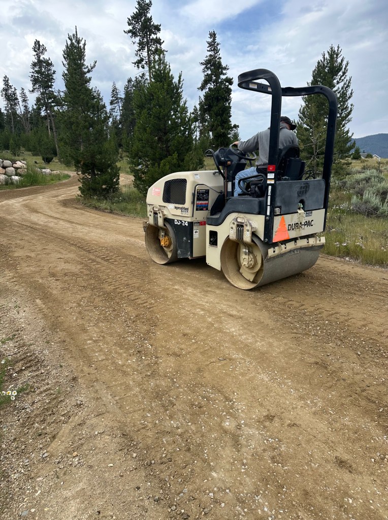Crew working on a road